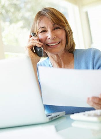 Design consultant listening to a customer
